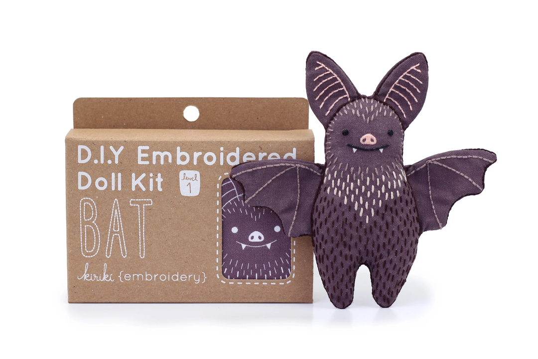 Bat - Embroidery Kit | Kiriki Press