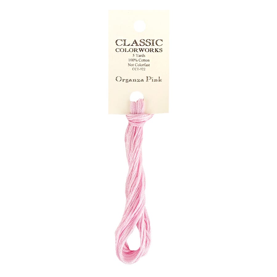 Organza Pink | Classic Colorworks Thread Hand-Dyed Embroidery Floss