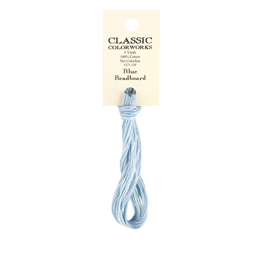 Blue Beadboard | Classic Colorworks Thread Hand-Dyed Embroidery Floss