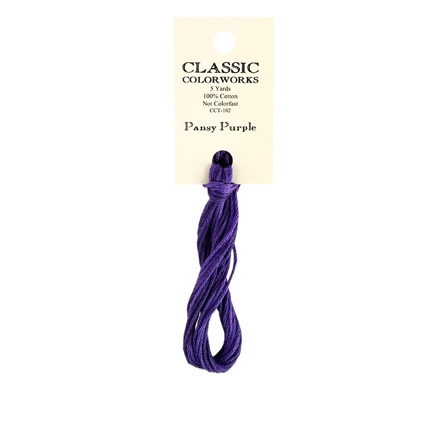 Pansy Purple | Classic Colorworks Thread Hand-Dyed Embroidery Floss