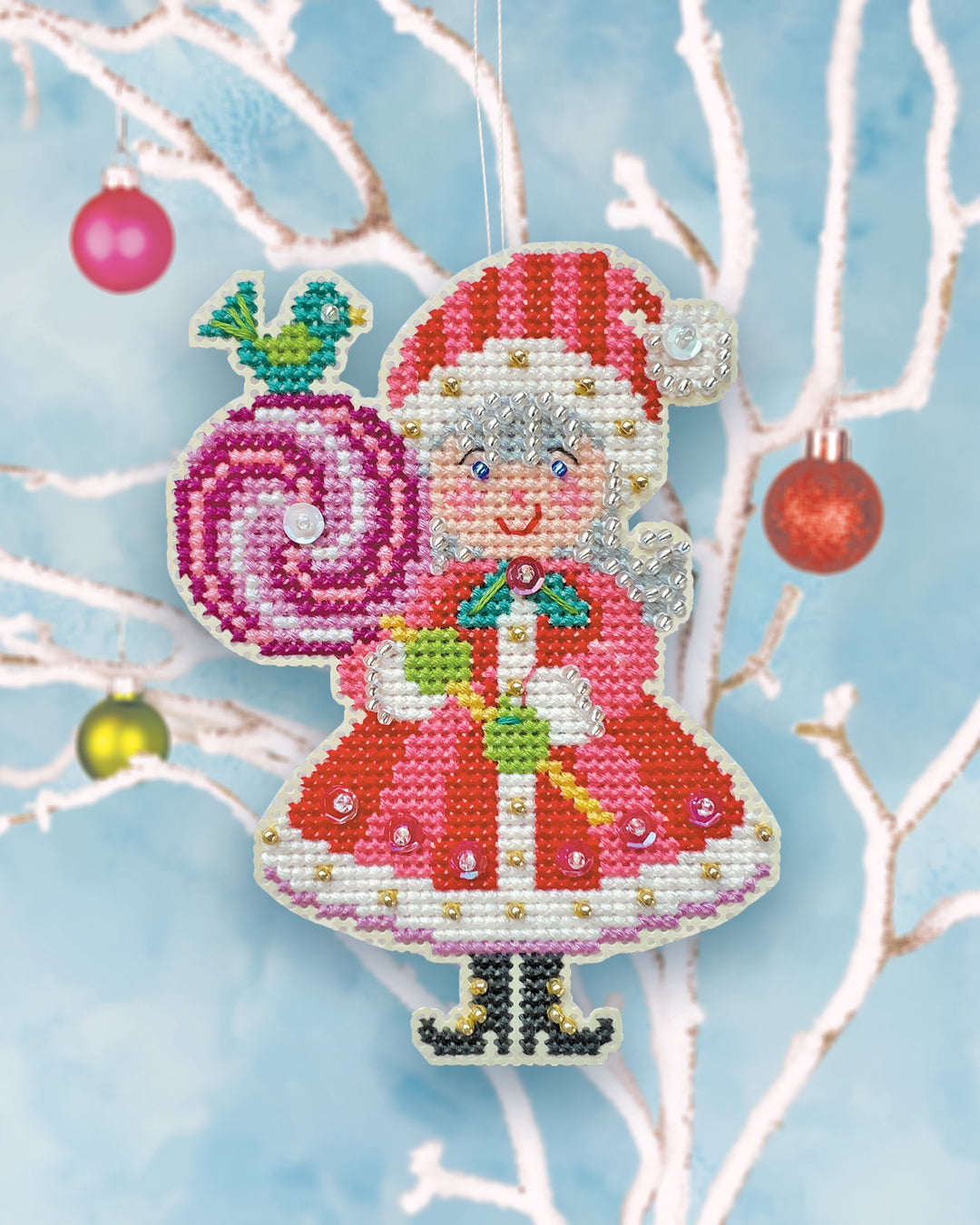 Lolly Claus Ornament Kit | Satsuma Street