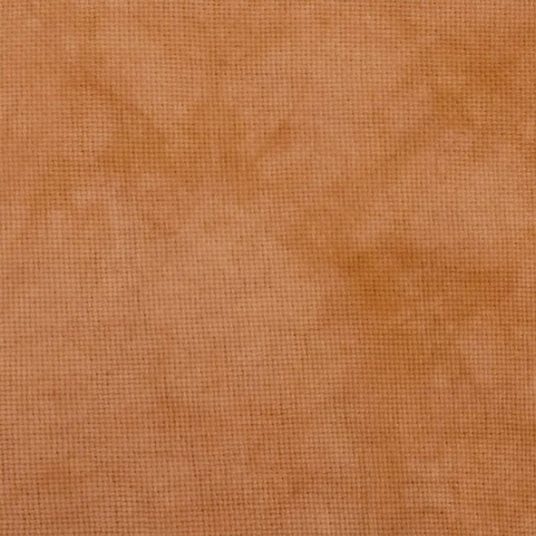 muted sedona is a rich orange brown aida fabric hand dyed by fiber on a whim for cross stitch projects 