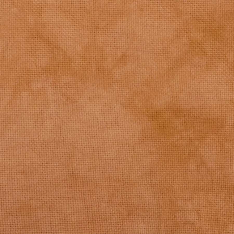 muted sedona is a rich orange brown aida fabric hand dyed by fiber on a whim for cross stitch projects 