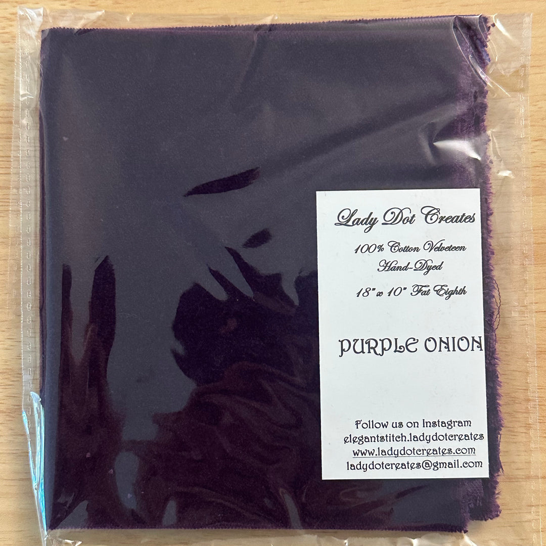 Purple Onion Velveteen | Lady Dot Creates