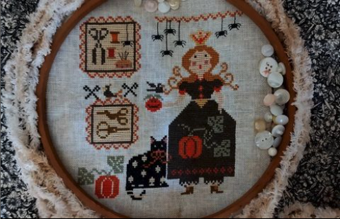 Queen of Halloween Stitching | Nikyscreations Primitive - Marketplace