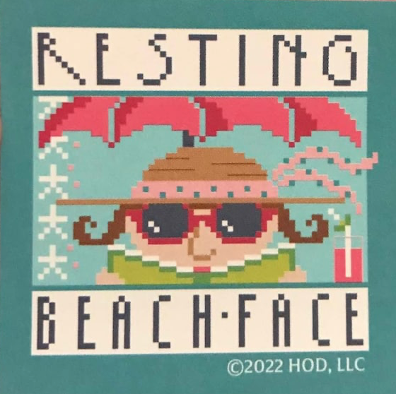 Resting Beach Face - Sticker