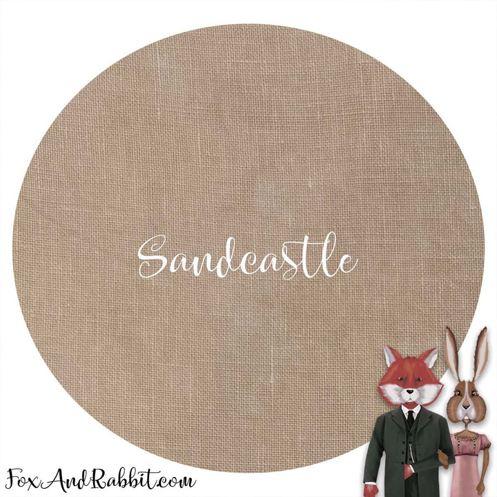 Sandcastle 16ct Aida - Fat Quarter (18"x20") | Fox & Rabbit