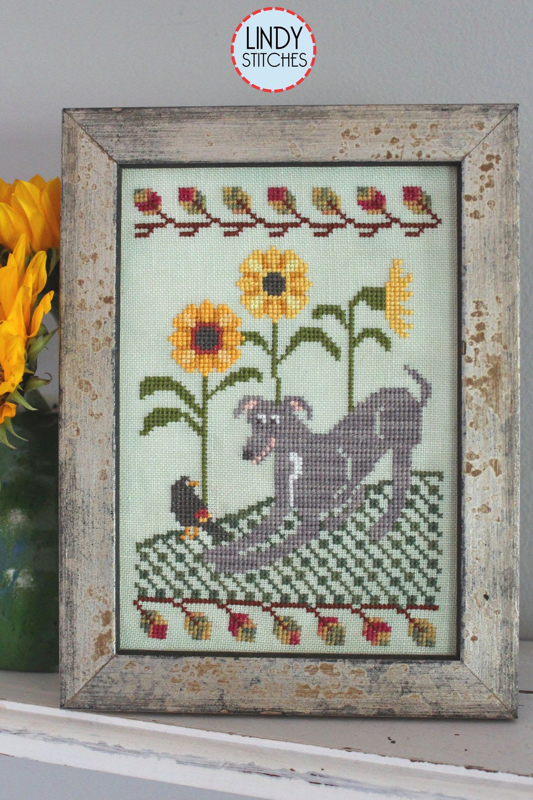 Romping in the Sunflowers | Lindy Stitches