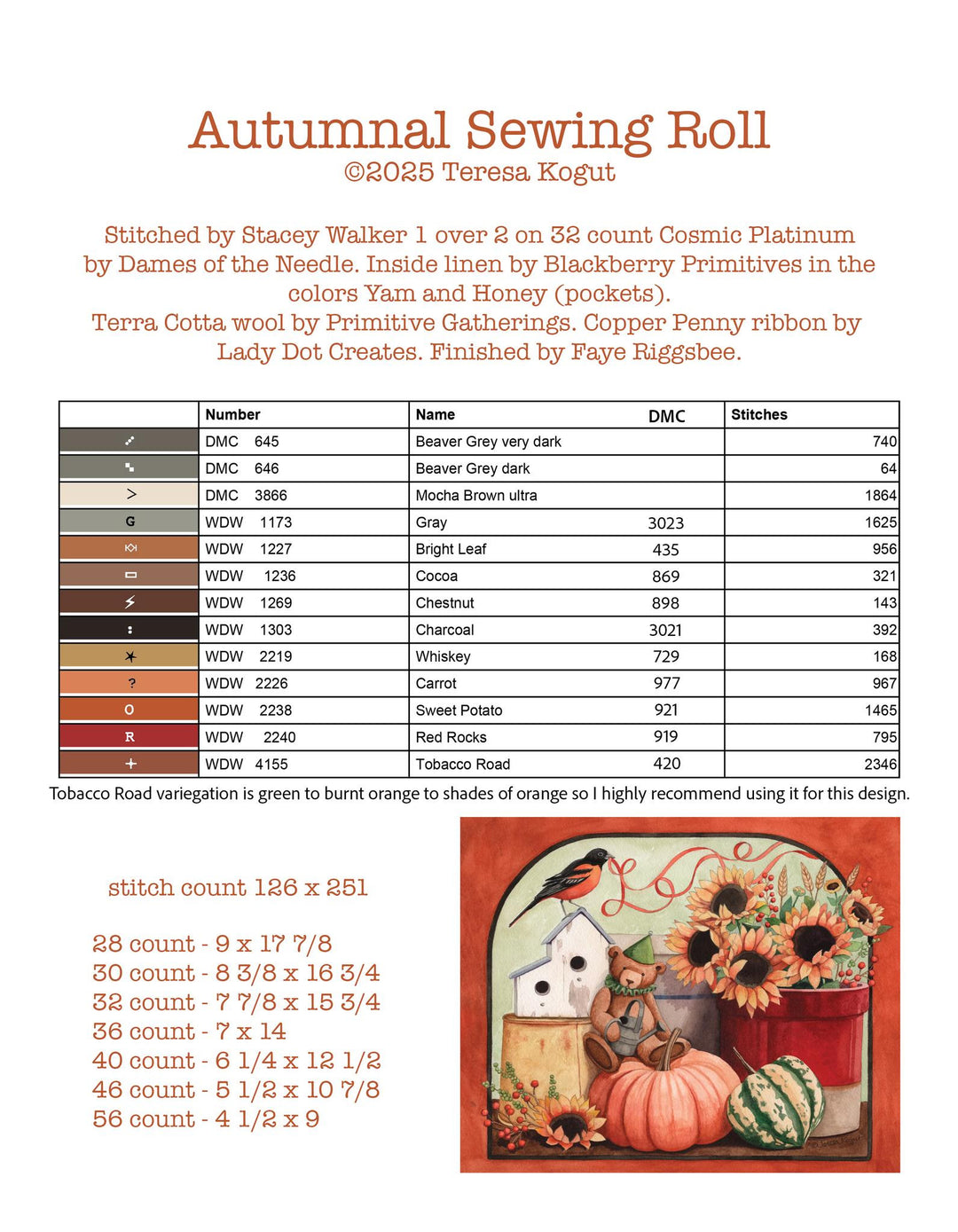 Pre-Order: Autumnal Sewing Roll | Teresa Kogut (begins shipping late August)