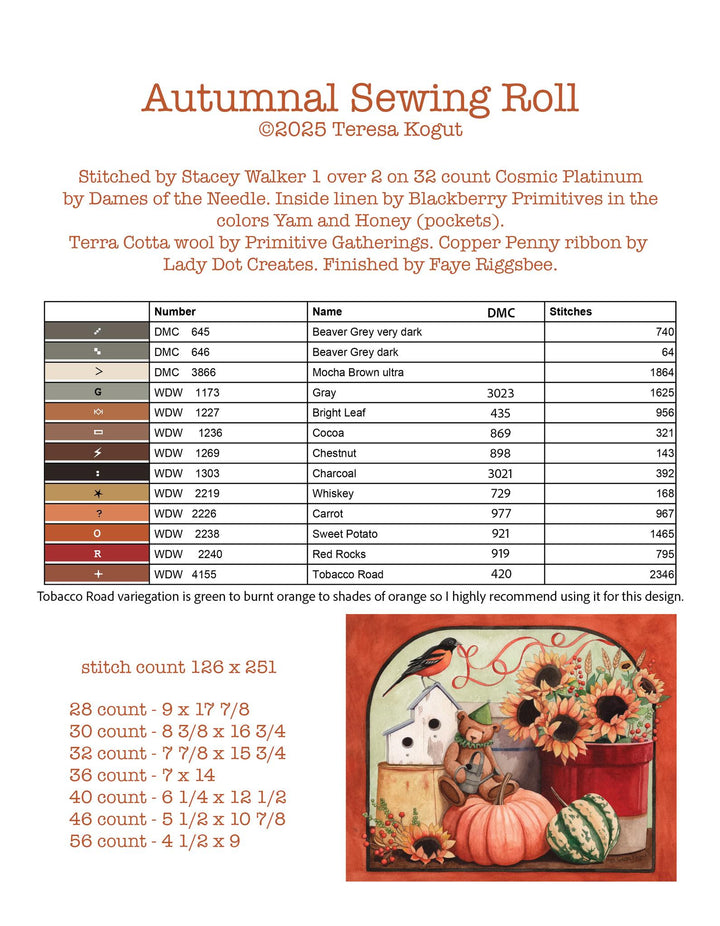 Pre-Order: Autumnal Sewing Roll | Teresa Kogut (begins shipping late August)
