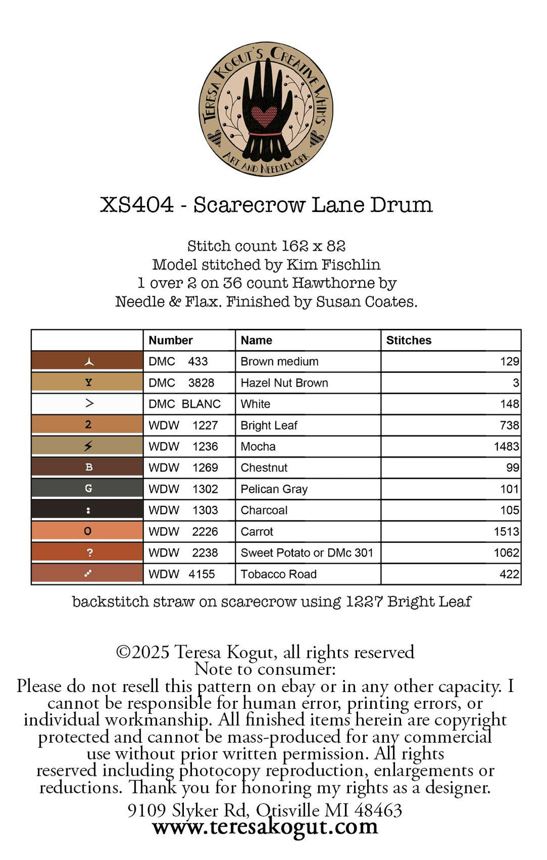 Pre-Order: Scarecrow Lane Drum | Teresa Kogut (begins shipping late August)