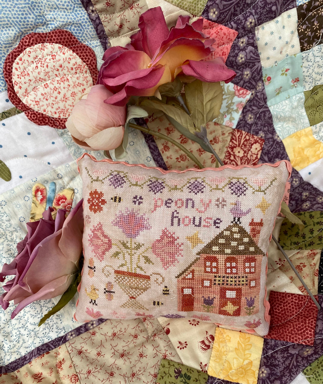 Peony House (The Houses on Wisteria Lane #3) | Pansy Patch Quilts & Stitchery