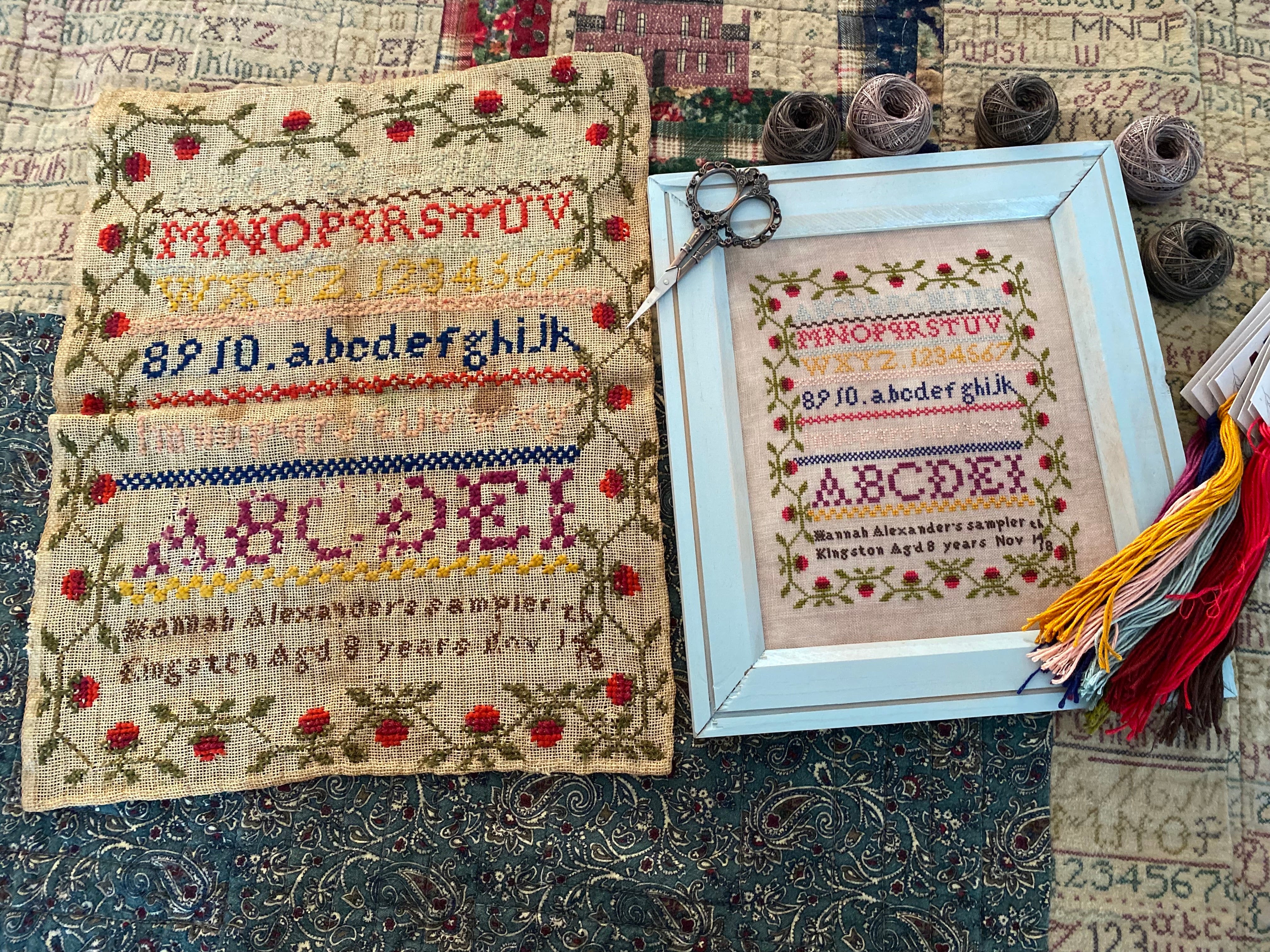 Hannah Alexander: A Sweet Little Sampler | Pansy Patch Quilts and Stitchery
