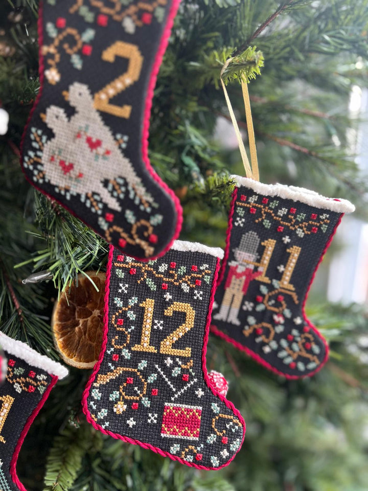 Pre-Order: 12 Days of Christmas Stockings (Book with 12 Designs) | Annie Beez Folk Art (Nashville Market *may ship late*)
