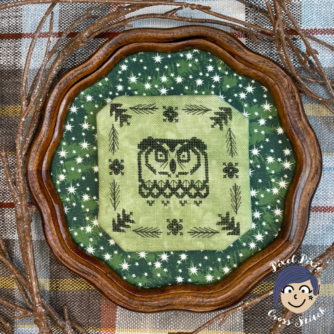 Grumpy Owl | Pixel Pixie