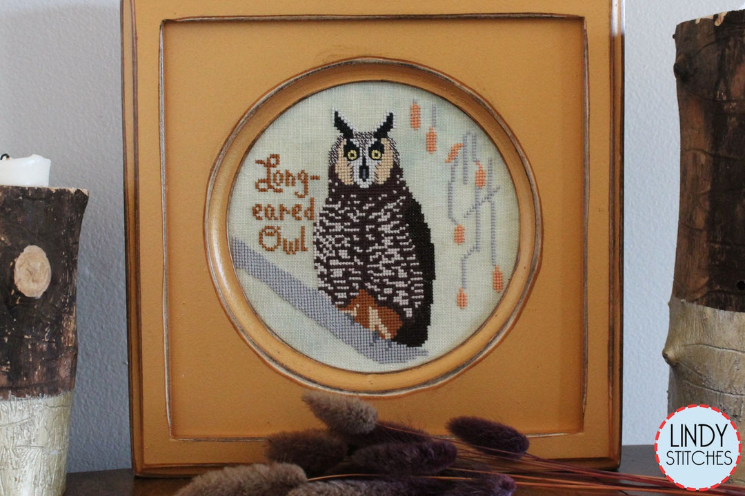 Long-Eared Owl - Bird Crush Club #10 | Lindy Stitches