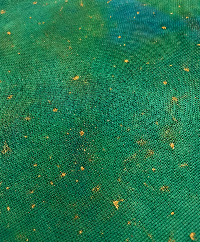 Pre-Order: The Verdant Throne (Gold Dusted) - 32ct Linen Fat Quarter | Fiberlicious  (begins shipping late August)
