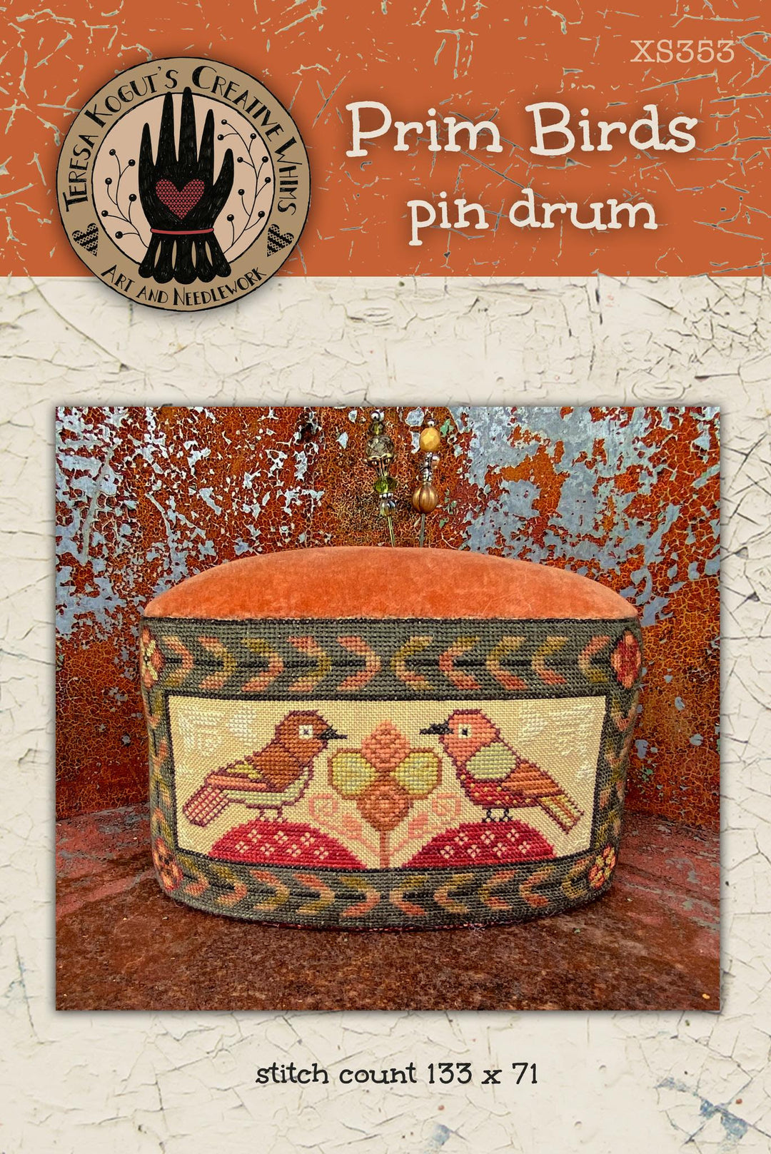 Prim Birds Pin Drum | Teresa Kogut