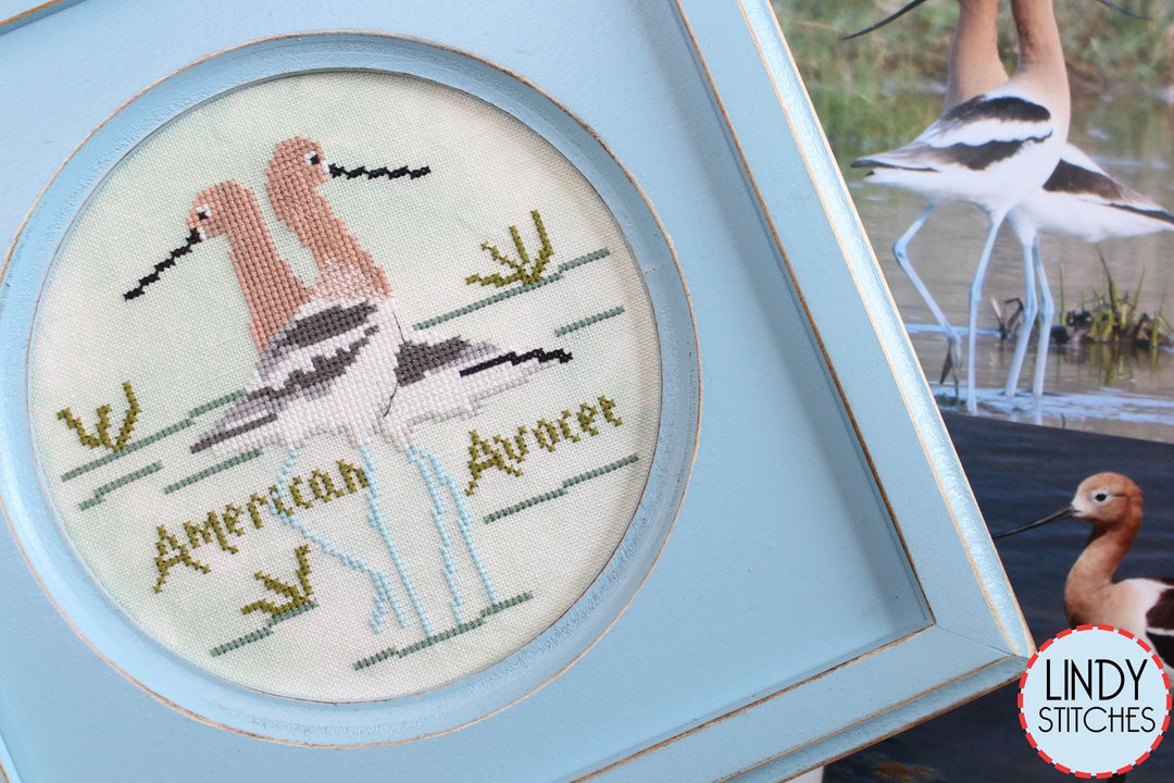 American Avocet - Bird Crush Club #7 | Lindy Stitches