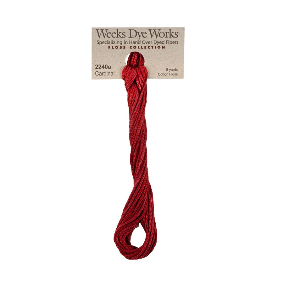 Cardinal | Weeks Dye Works - Hand-Dyed Embroidery Floss