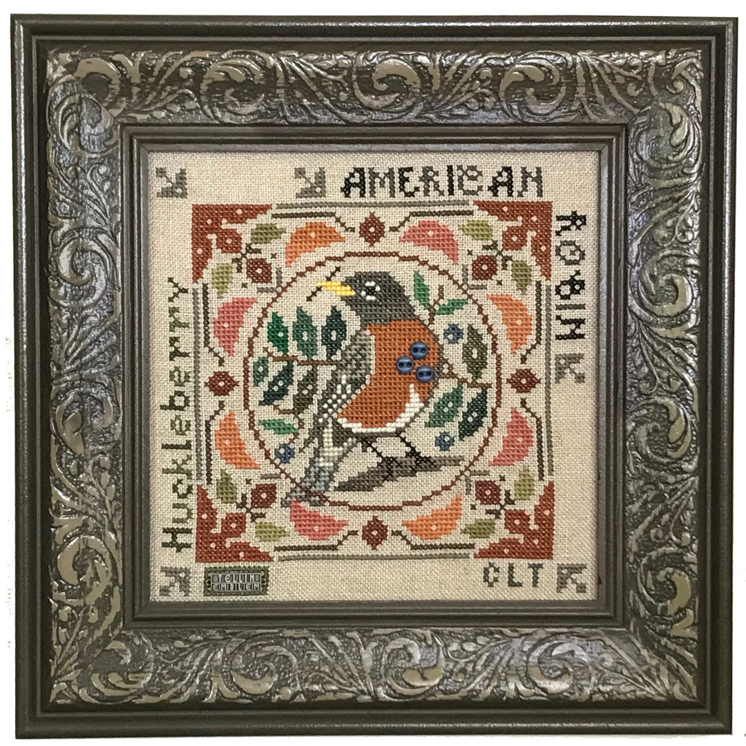 American Robin - Birdie & Berries | Tellin Emblem