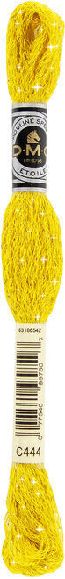 DMC C444 Dark Lemon | DMC Etoile Embroidery Thread