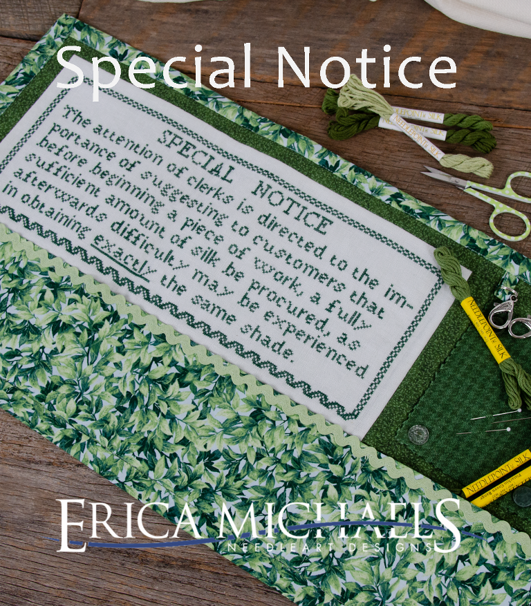 Special Notice | Erica Michaels