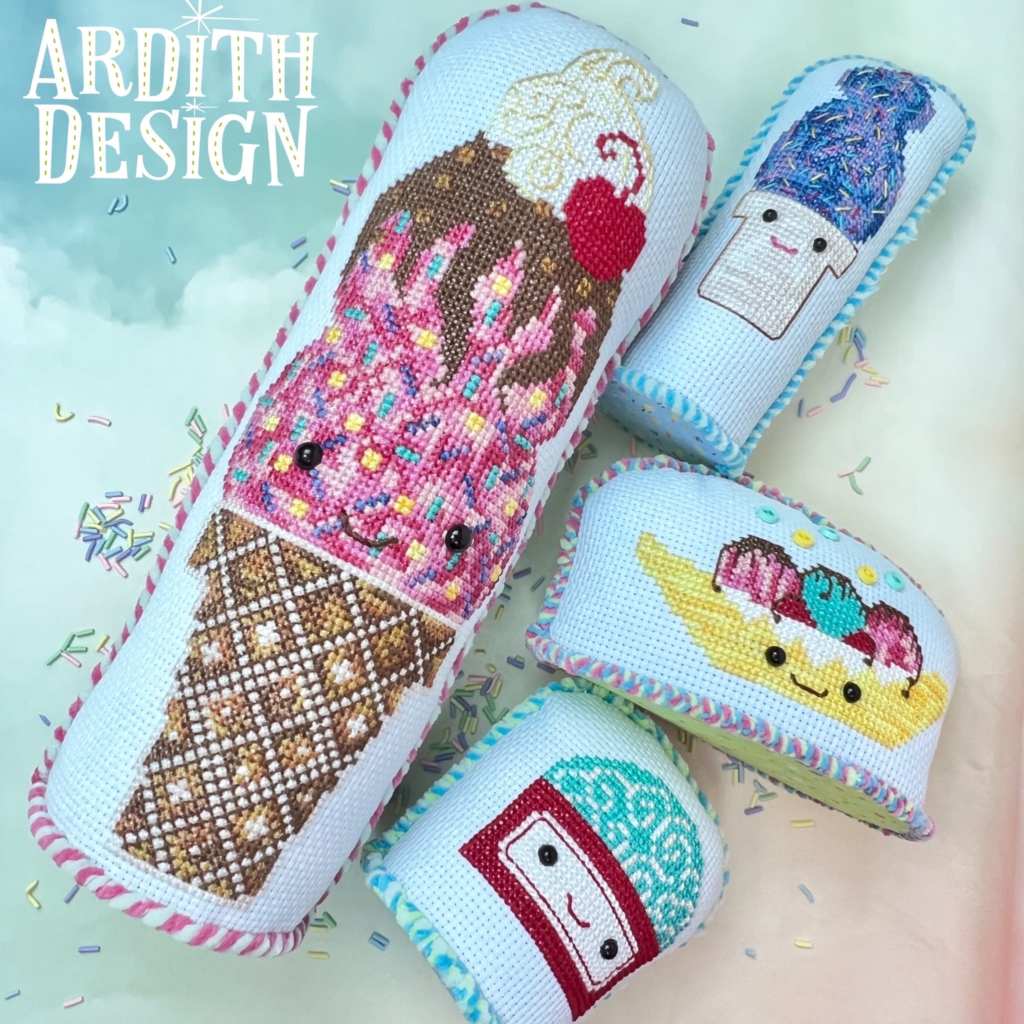 Sweet Sprinkles Ice Cream Stand-Ups | Ardith Design