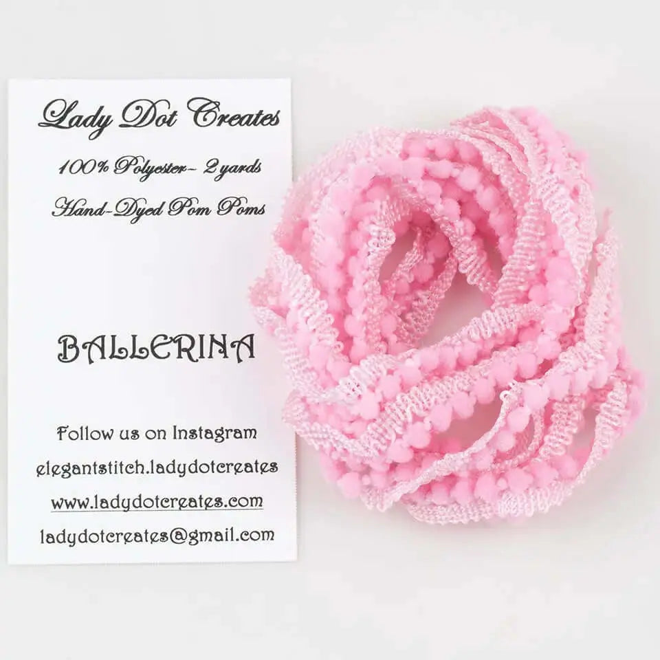 Ballerina Pom Pom Trim | Lady Dot Creates