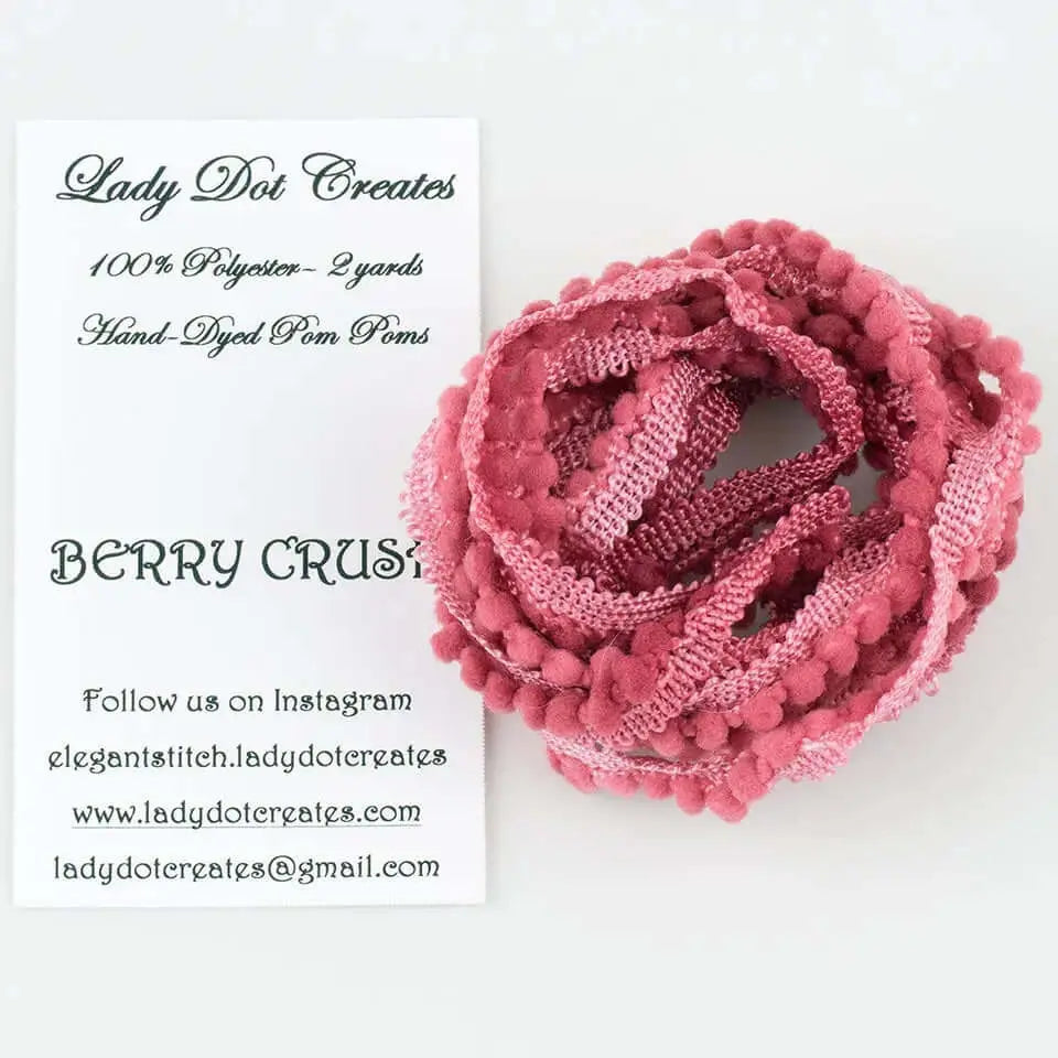 Berry Crush Pom Pom Trim | Lady Dot Creates