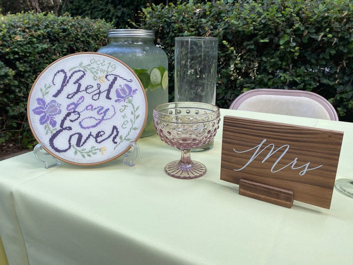 Best Day Ever Wedding Sampler (PDF) | TopKnot Stitcher Shop - PDF Download