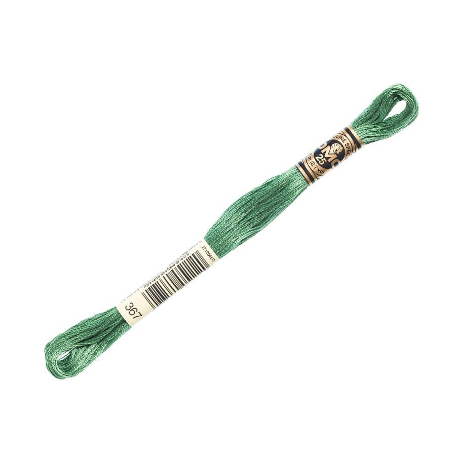 DMC 367 - Dark Pistachio Green | 6 Strand Embroidery Floss
