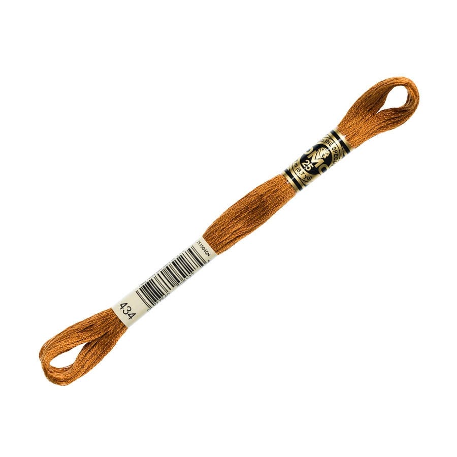 DMC 434 Light Brown | 6 Strand Embroidery Floss