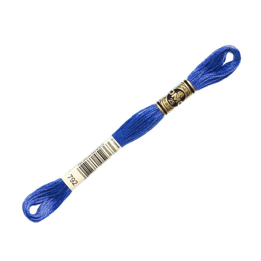 DMC 792 Dark Cornflower Blue | 6 Strand Embroidery Floss