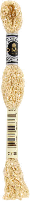 thread skein with a label on a white background