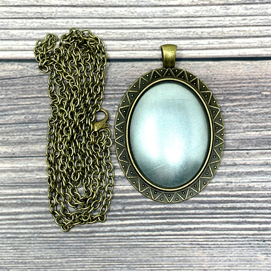 Cross Stitch or Embroidery Pendant Necklace Blanks | TopKnot Stitcher Shop