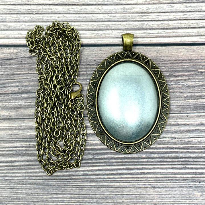 Cross Stitch or Embroidery Pendant Necklace Blanks | TopKnot Stitcher Shop