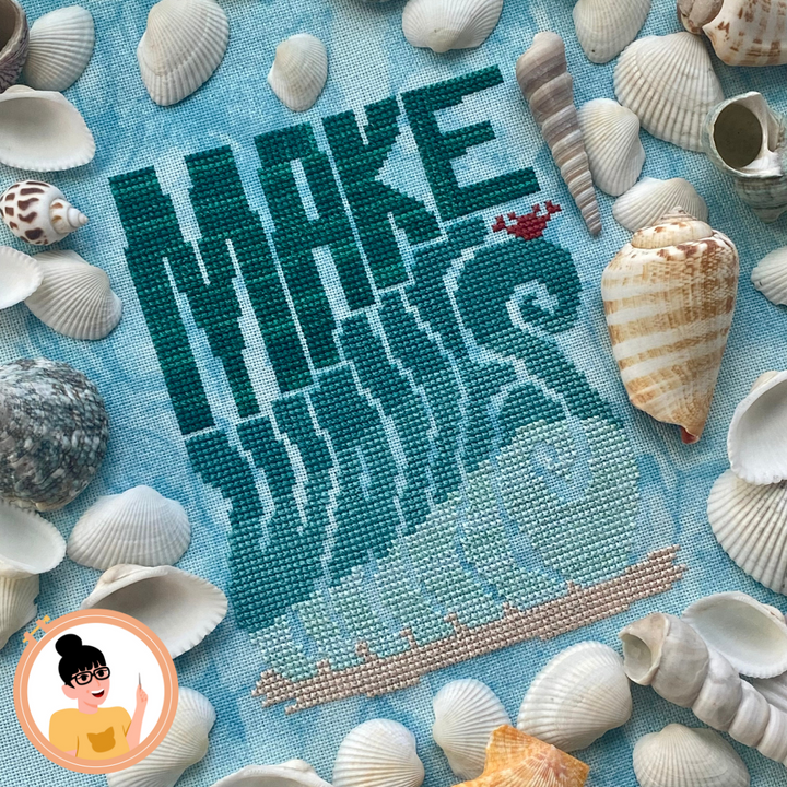 make waves ocean inspired cross stitch