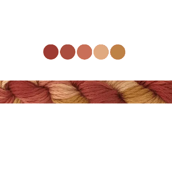 Color swatches of maroon, brown, and beige with a woven pattern in the background.