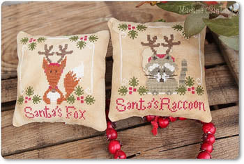 Santa's Fox & Raccoon | Madame Chantilly