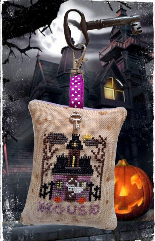 Haunted House Keychain - Chart + Finishing Kit | Fairy Wool in the Wood