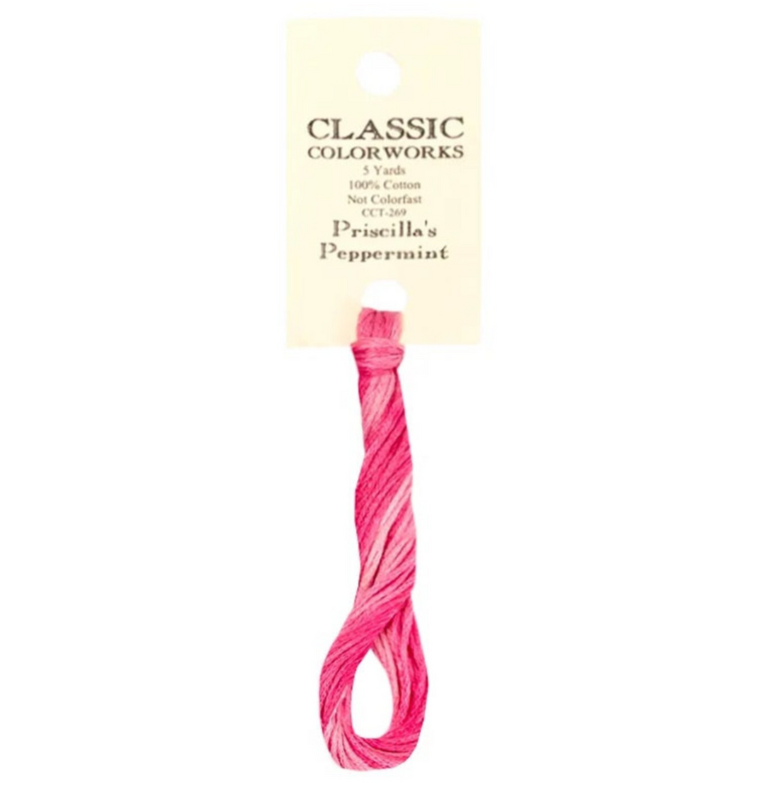 Priscilla's Peppermint | Classic Colorworks - Hand-Dyed Embroidery Floss