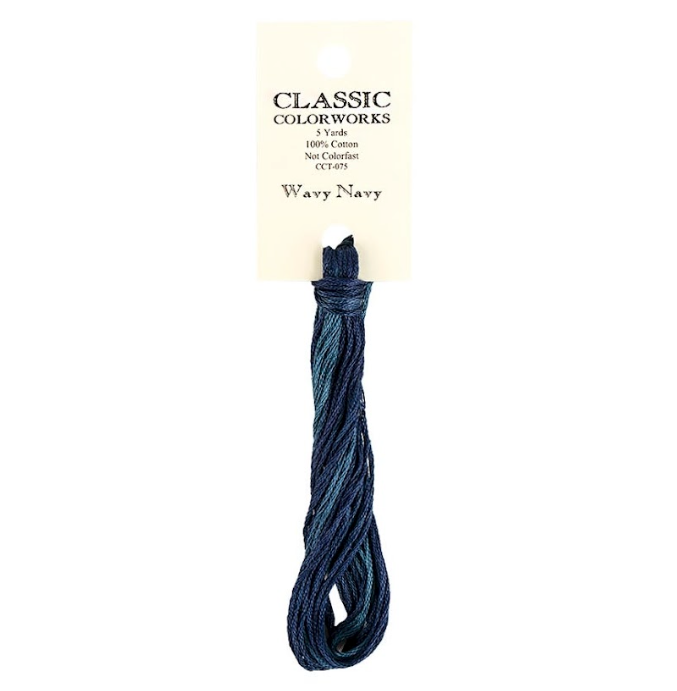 Wavy Navy | Classic Colorworks Hand-Dyed Embroidery Floss