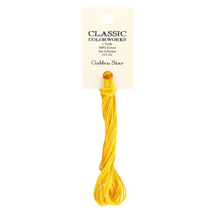 Golden Star | Classic Colorworks Hand-Dyed Embroidery Floss