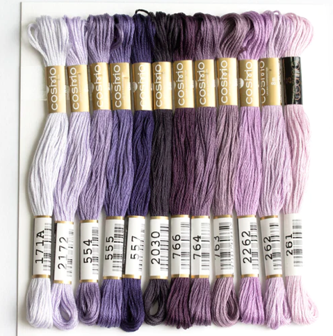 Cosmo Embroidery Floss Collection - Lavender | Cosmo Lecein