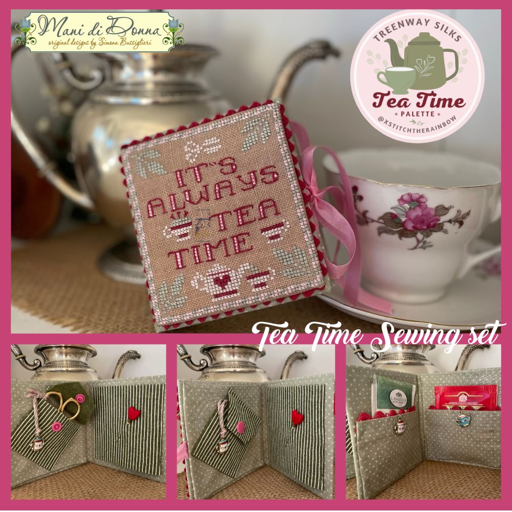 Tea Time Sewing Set - Tea Time Palette XStitch the Rainbow | Mani di Donna