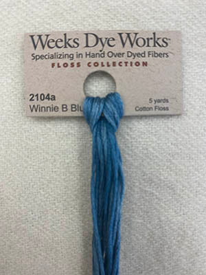 Winnie B Blue | Weeks Dye Works - Hand-Dyed Embroidery Floss