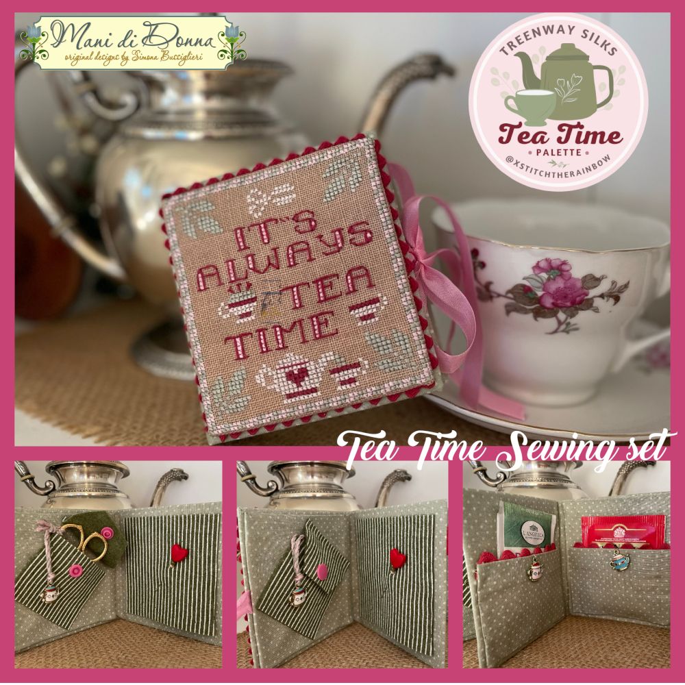 Tea Time Sewing Set - XStitch the Rainbow | Mani di Donna