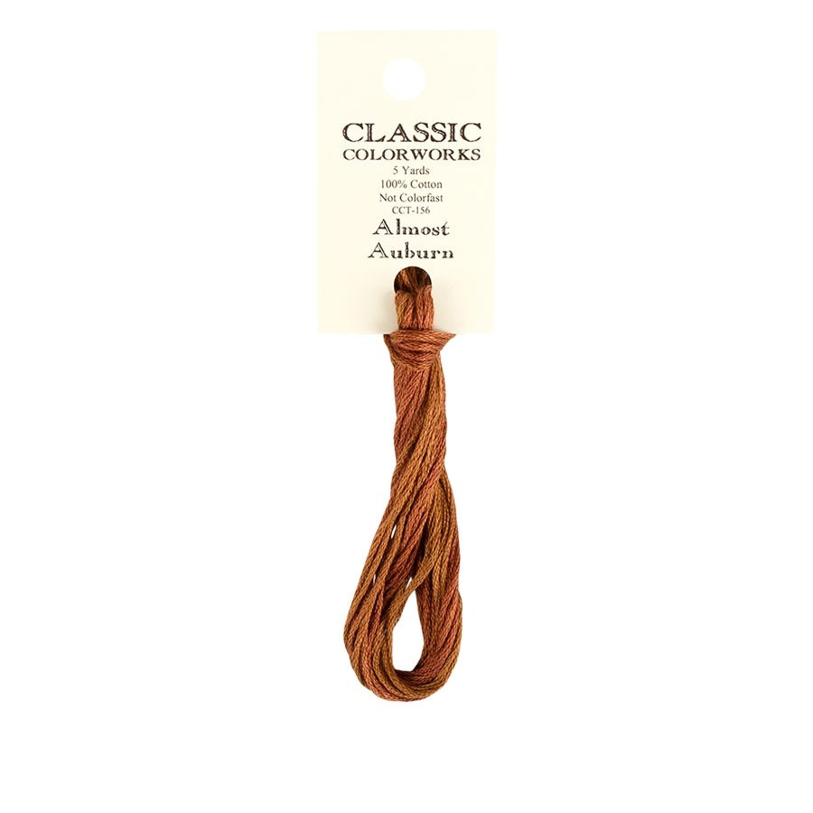 Almost Auburn Classic Colorworks Thread | Hand-Dyed Embroidery Floss