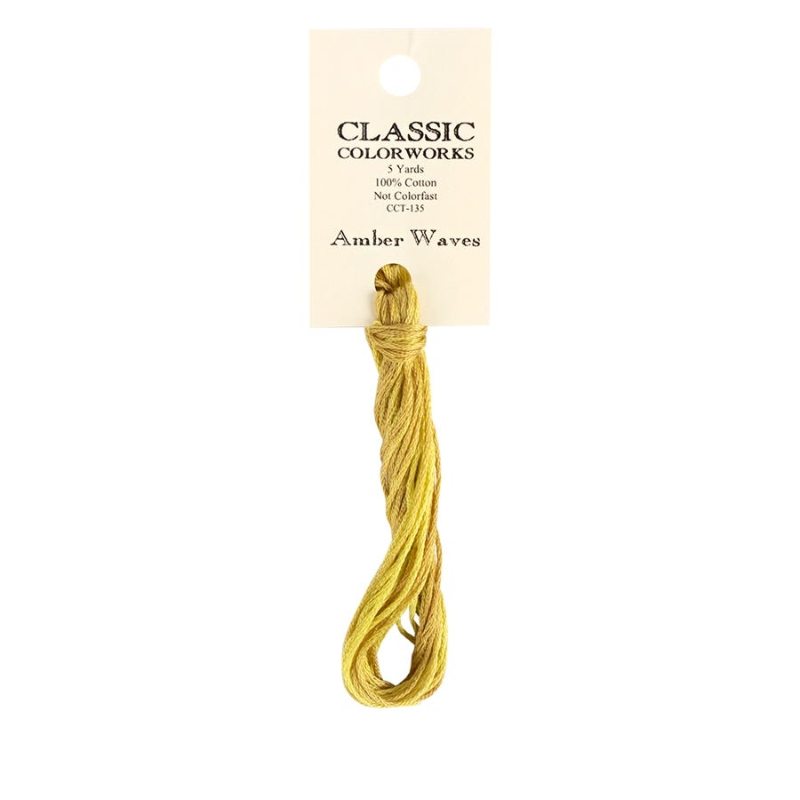 Amber Waves Classic Colorworks Thread | Hand-Dyed Embroidery Floss